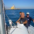 Uscendo dalla bocca di porto del Lido