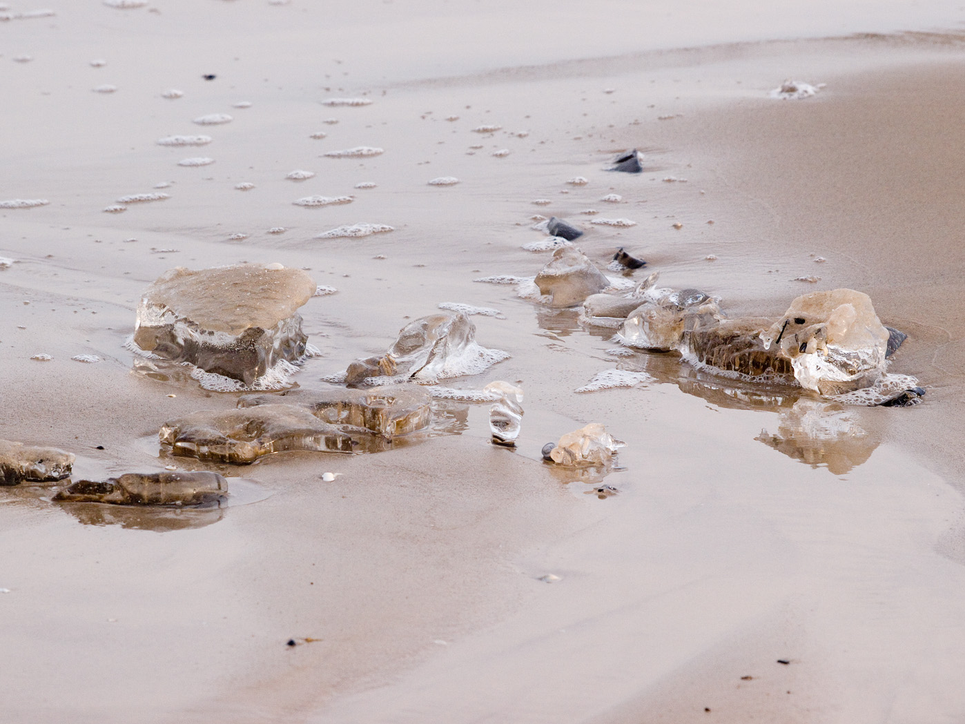 Usedom Ahlbeck Strand im Winter