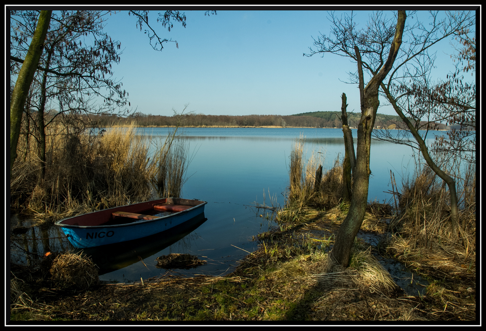 usedom - boot im achterwasser