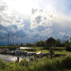 Usedom, kleiner Hafen am Bodden