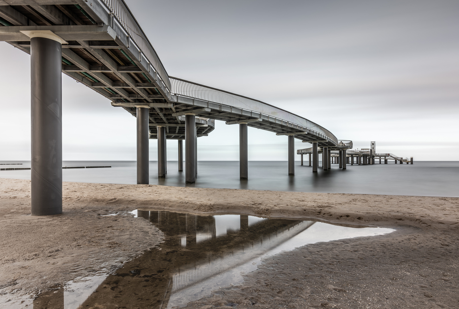 Usedom - Koserow Seebrücke und Strand