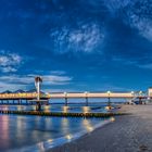 Usedom Ostsee Seebrücke Heringsdorf beleucht  Panorama