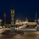 Usedom - Seebrücke Ahlbeck mit historischer Uhr