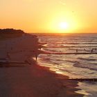 Usedom - Sonnenuntergang am Strand