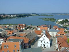 Usedom, vom Kirchturm in Wolgast gesehen