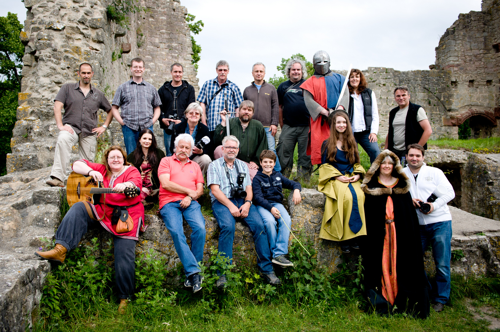 Usertreffen auf der Homburg bei Gössenheim Thema "Ritter-Shooting"