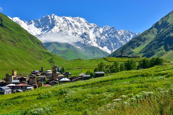 ,ushguli '' Europas höchstgelegenes Bergdorf