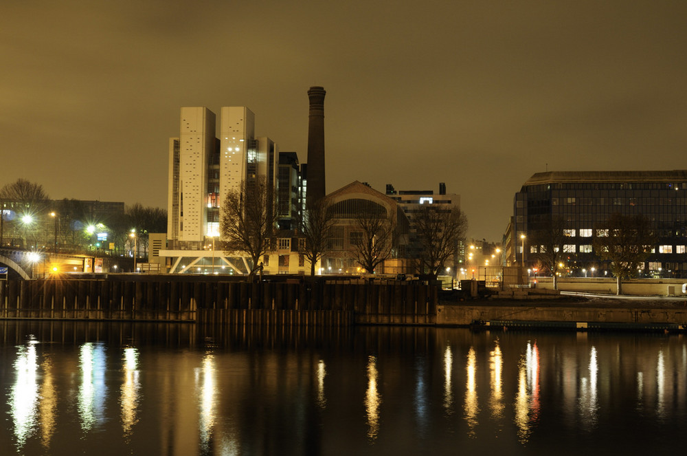 Usine de Bercy la nuit 1 - Fabrice FRANQUEZA