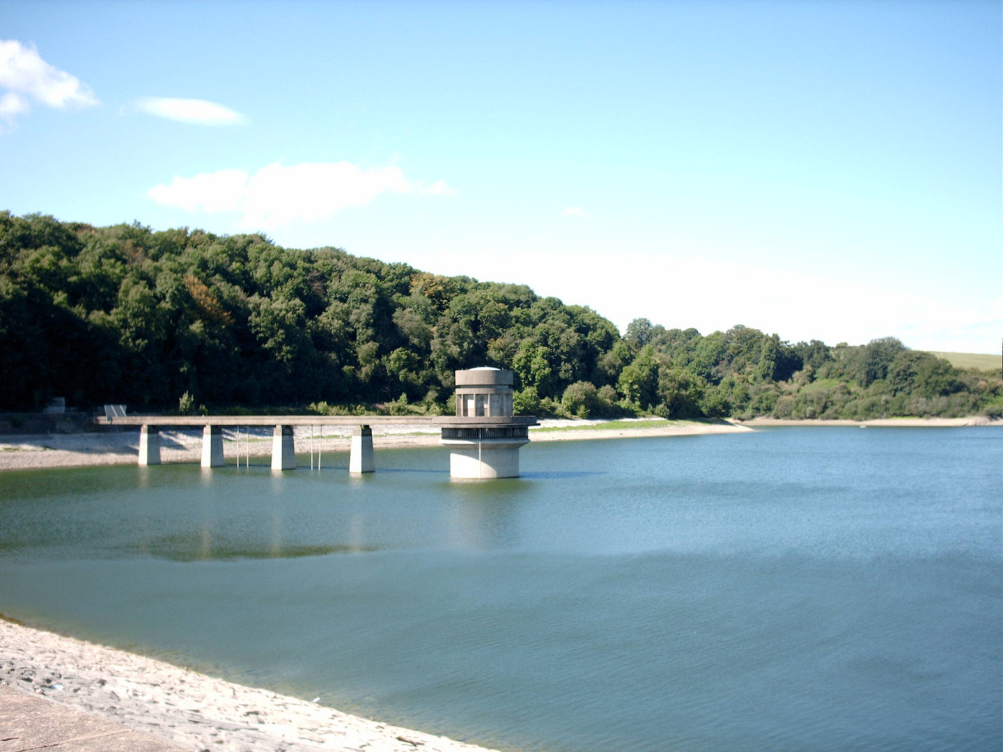 Usk reservoir in Wales