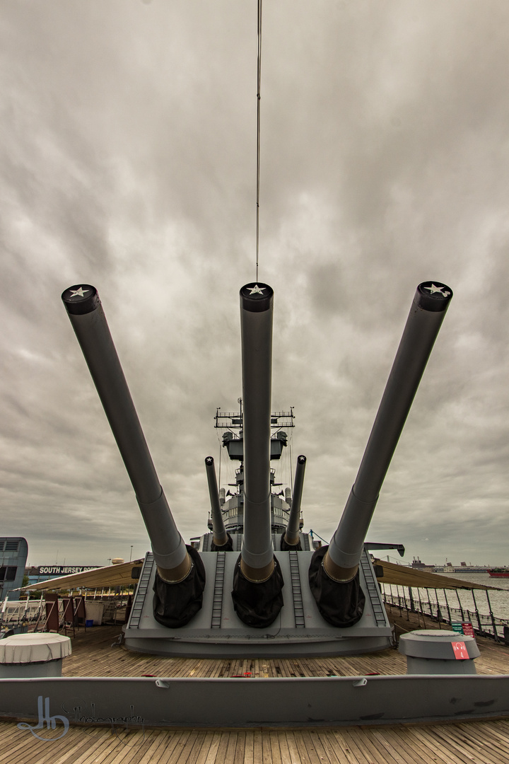 USS New Jersey - Hauptartillerie