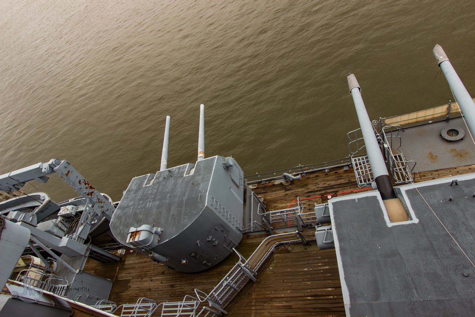 USS New Jersey - mittlere Artillerie