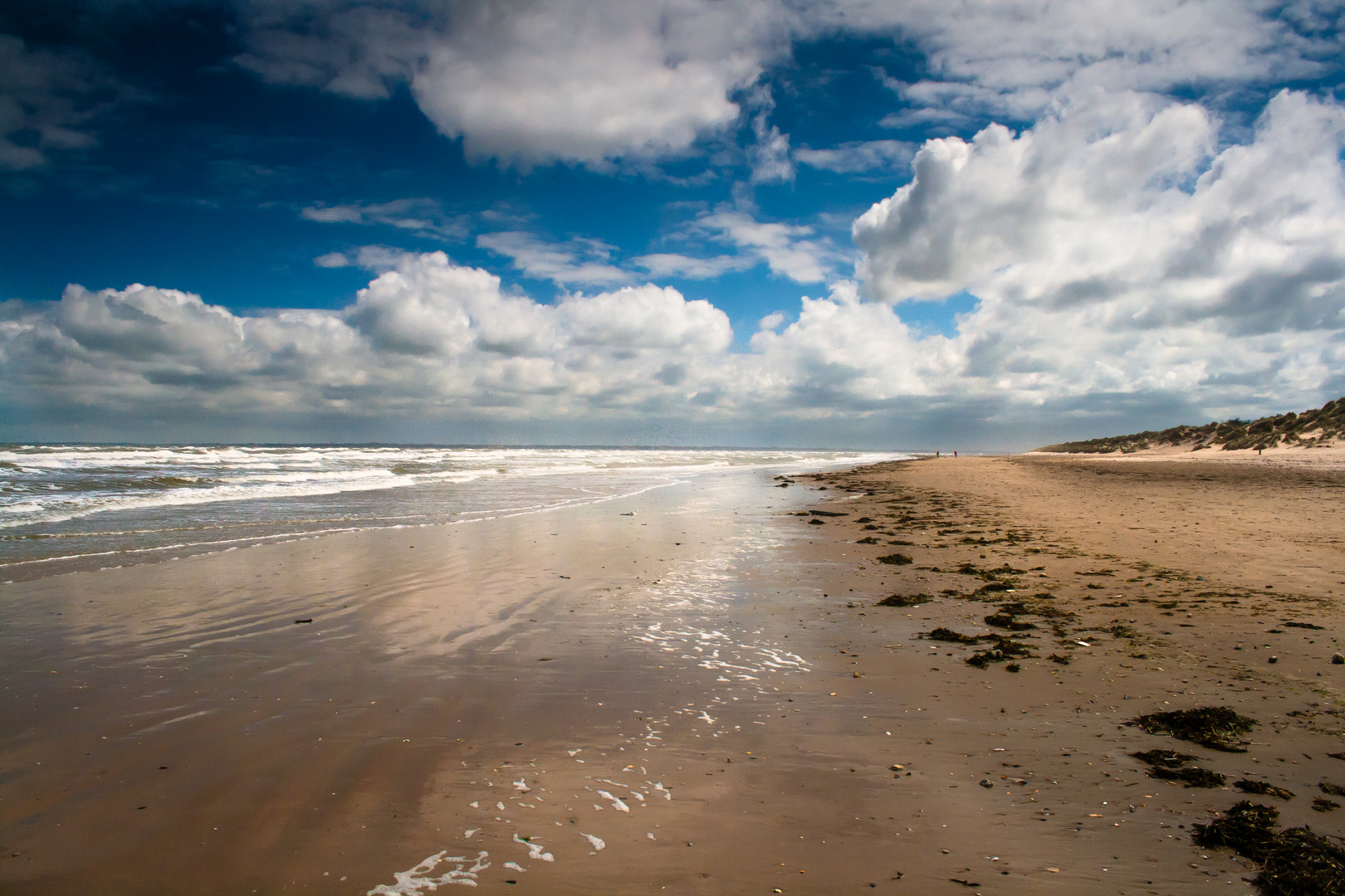 Utah Beach, Normandie. Nichts erinnert mehr an die Slächterei die hier stattfand.