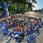 Uwe Seeler am Volksparkstadion