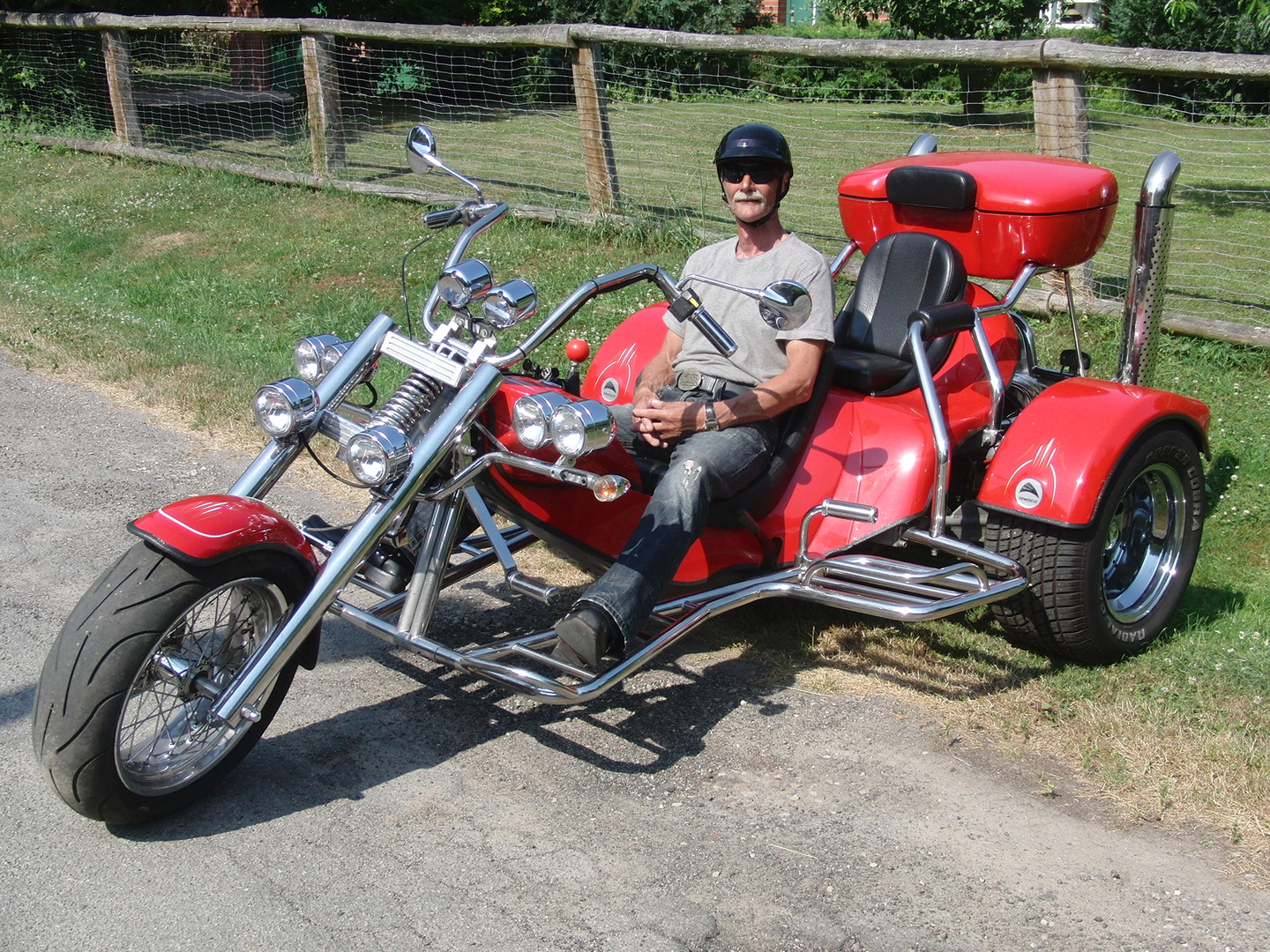 Uwe Wolgast auf seinem-rewaco- Trike !