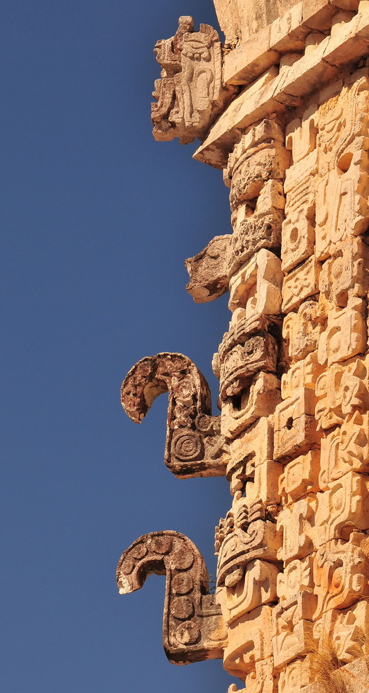 Uxmal- Masken des Regengottes Chaak