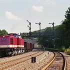 V 100 und die Signalbrücke in Rosswein