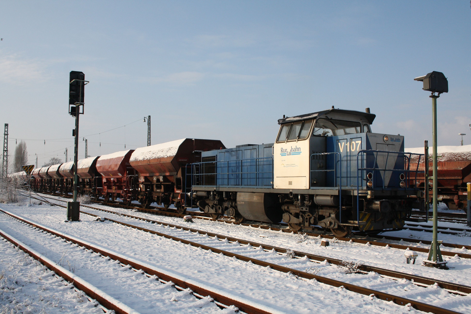 V107 im Winterlichen Düren