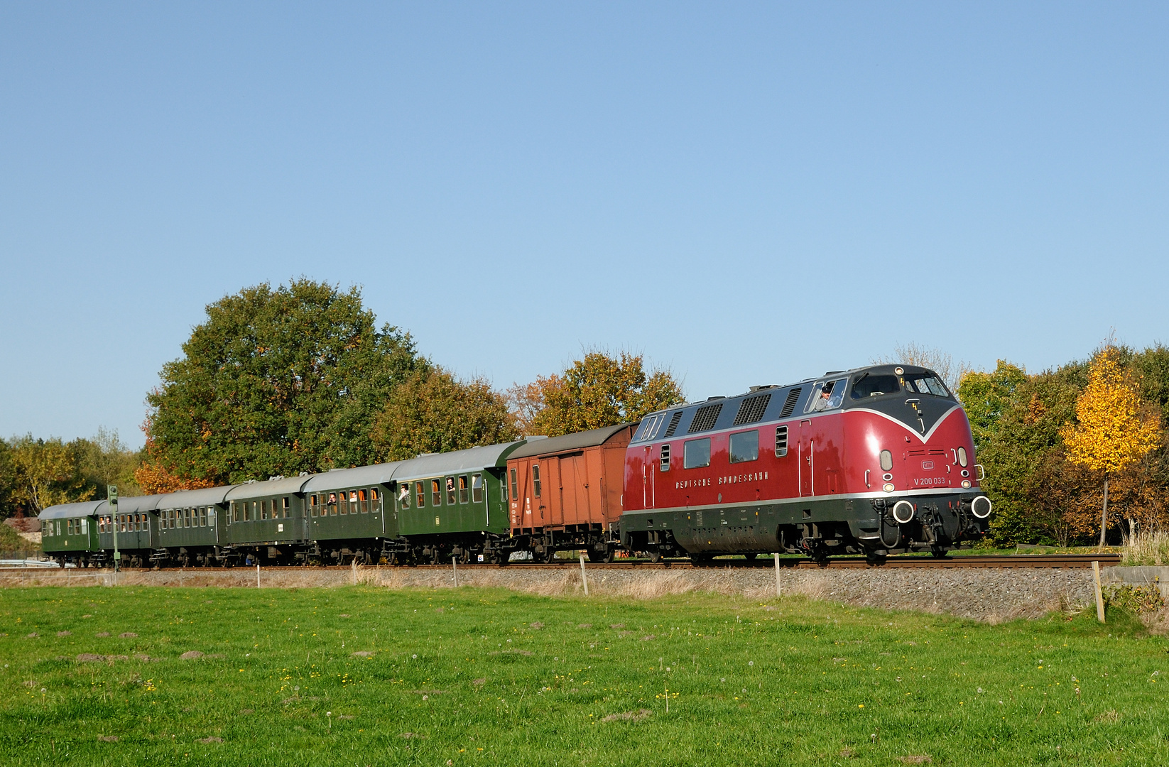 V200 033 im herbstlichen Münsterland