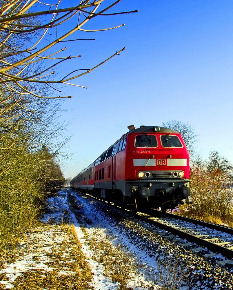 V218 des Regio Heilbronn - Heidelberg - Mannheim