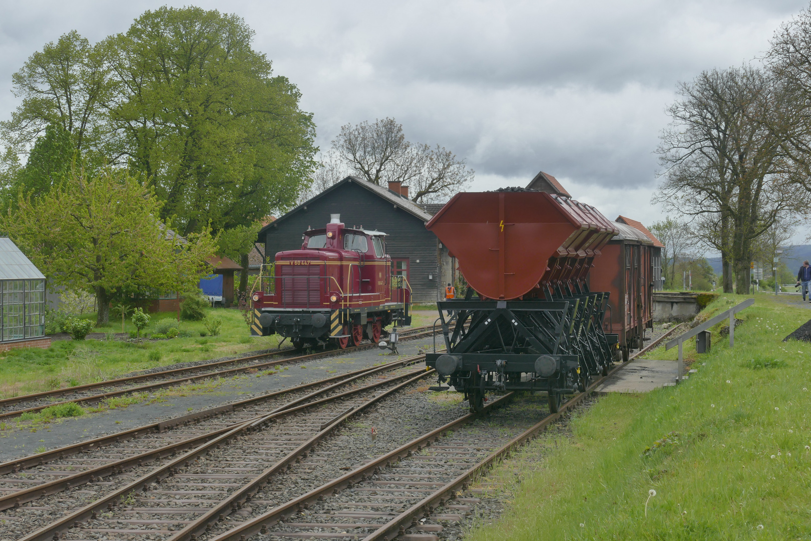 V60 447 beim rangieren 