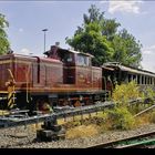 V60 Rangierlock (?!) & ausgebrannter Wagon # Eisenbahnmuseum HN-Böckingen