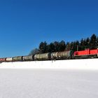 V90 mit Kesselwagen im Schnee