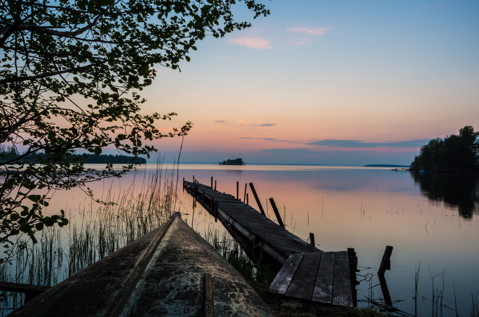 Vättern at twilight