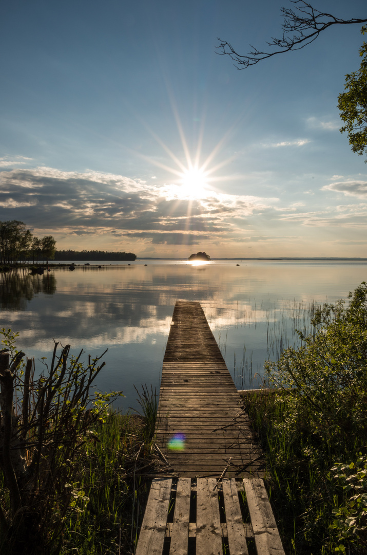 Vättern in sun