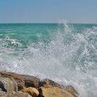 "vagues aux Saintes Maries de la Mer"