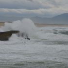 VAGUES SUR LES BUNKERS DU MUR DE L'ATLANTIQUE A CAPBRETON (40)