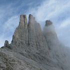 Vajolet-Türme im Hochnebel