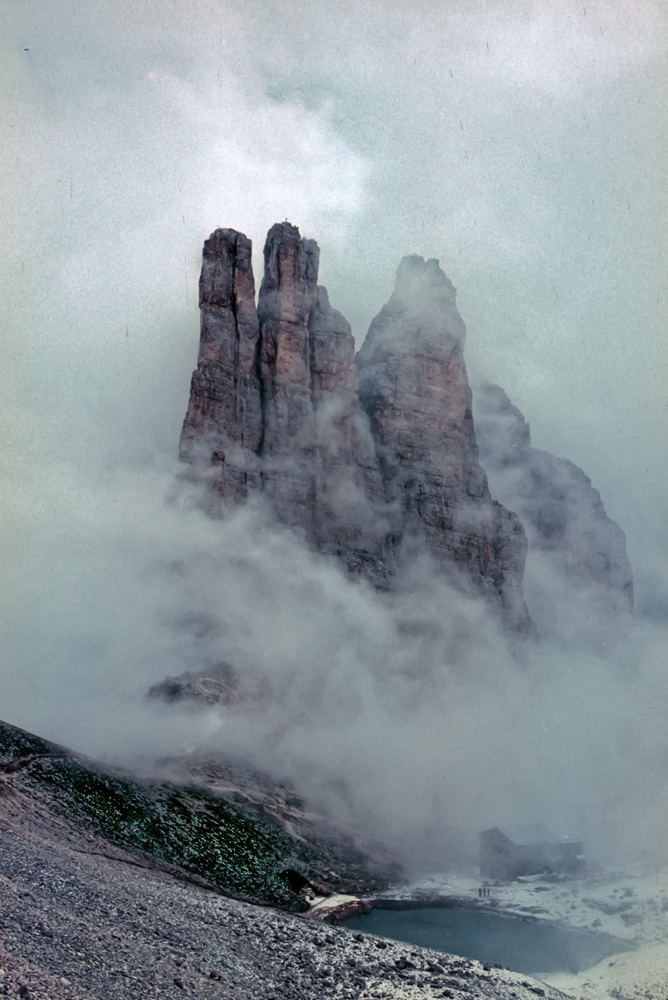 Vajolettürme im Nebel - 1964