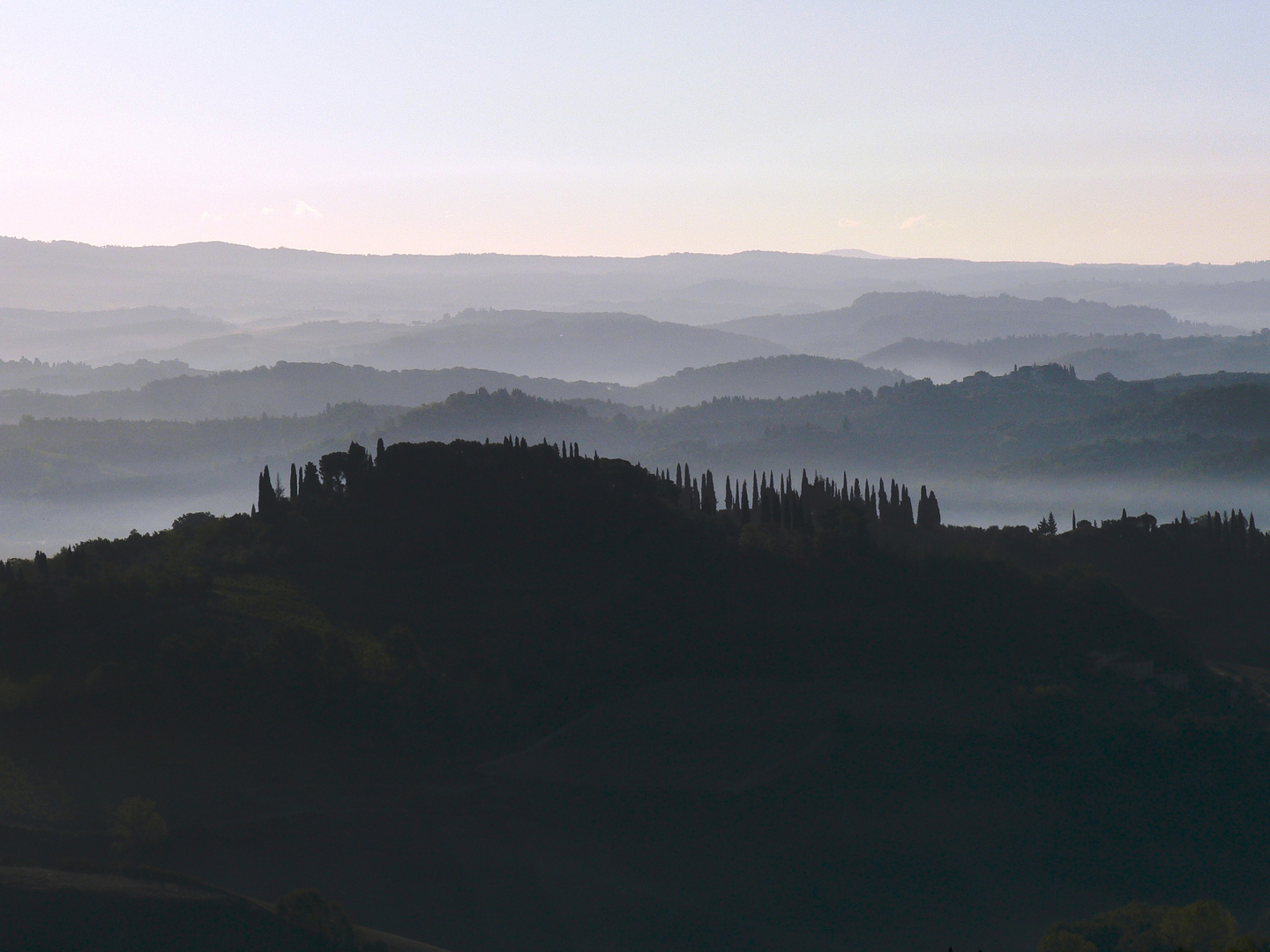 Val d'Elsa, magia al tramonto