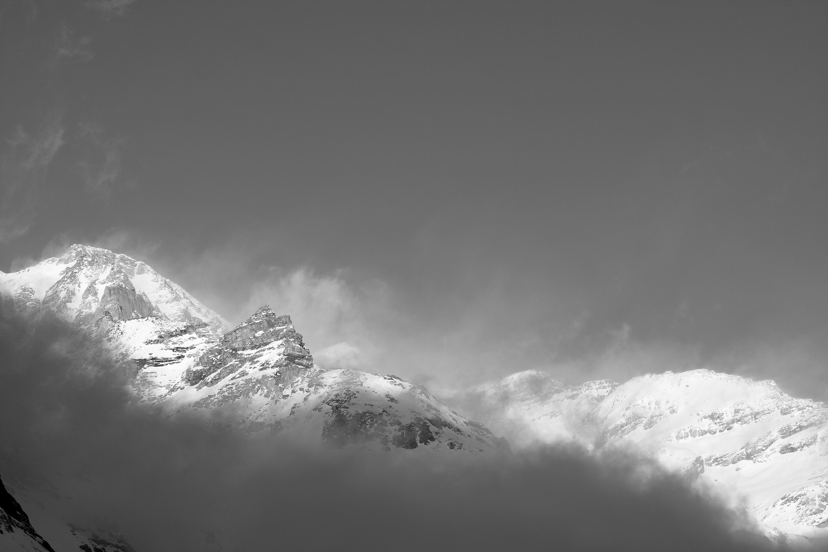 val d'isere dans la brume