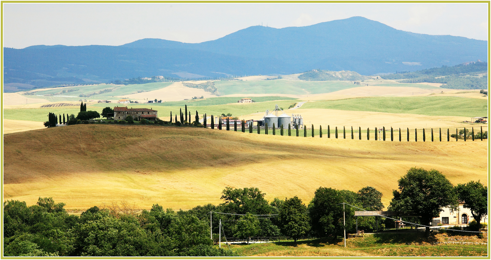 Val d'Orcia, commune de San Quirico d'Orcia, Toscane