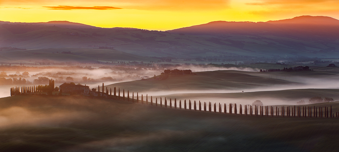 Val d`Orcia sunrise