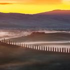 Val d`Orcia sunrise