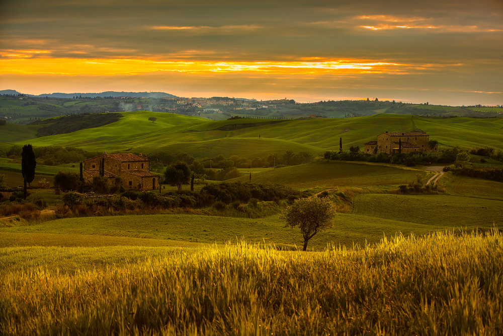 Val d`Orcia sunset