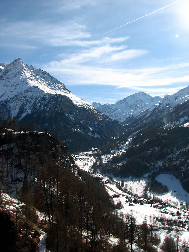 Valée dans le Valais Suisse