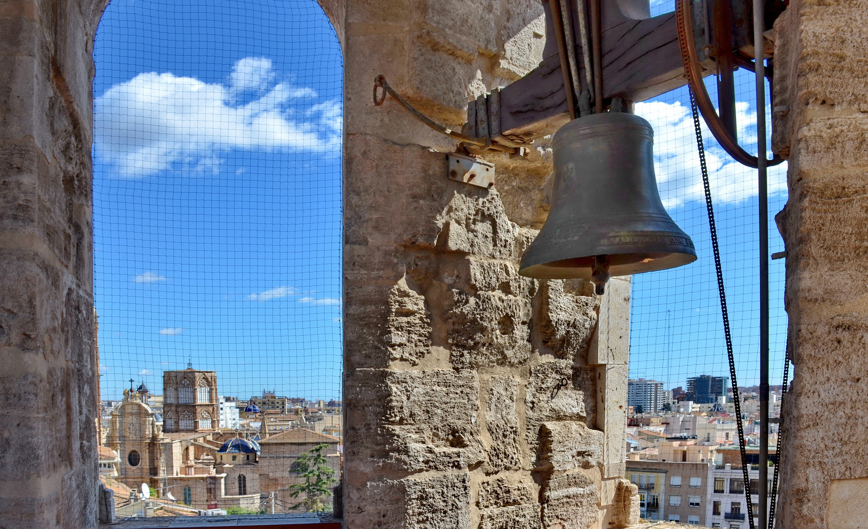 Valencia, auf dem Turm der Santa Catalina Kirche