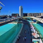 Valencia, CAC Monteolivete Brücke von oben