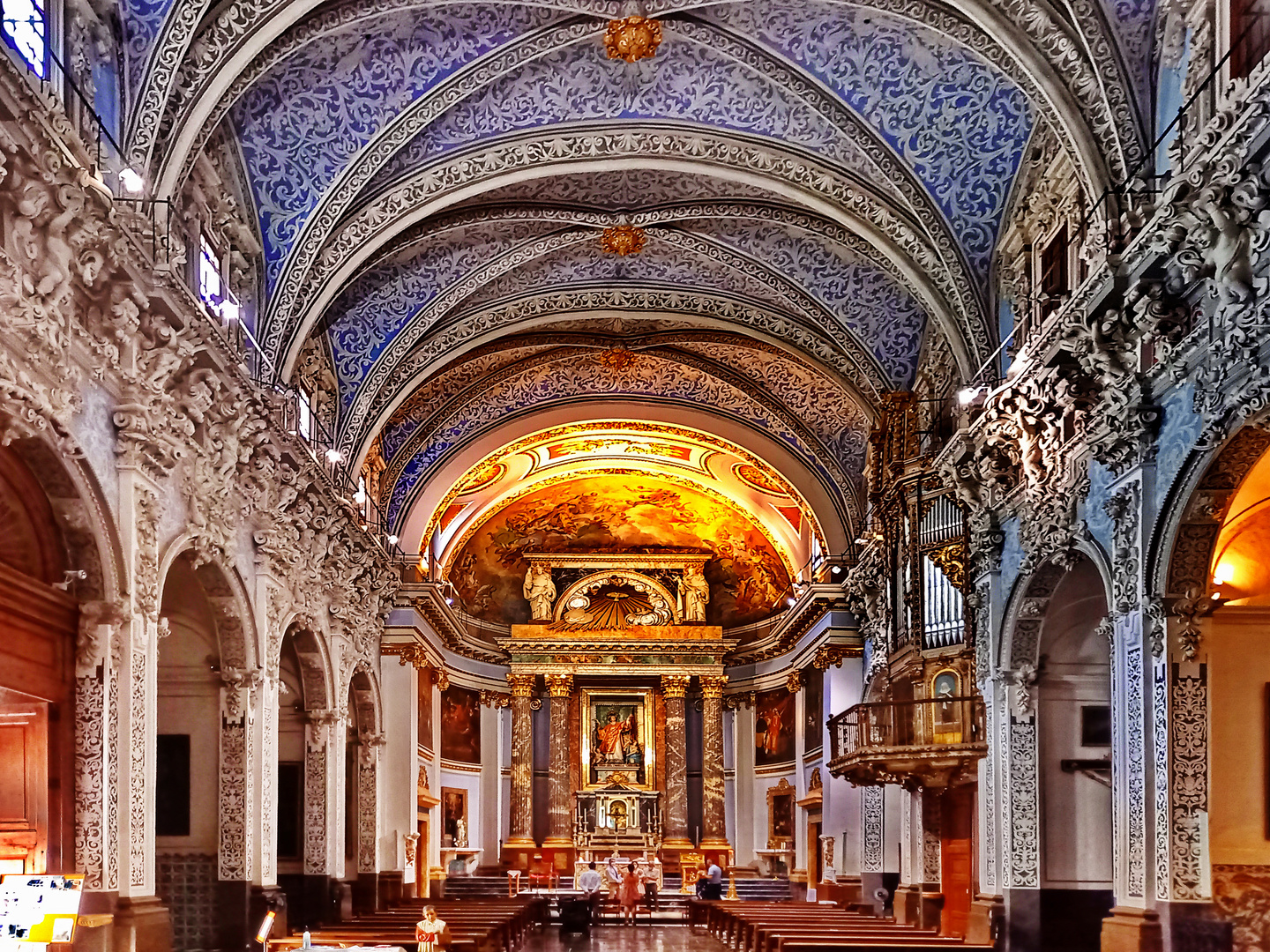 Valencia, die blaue Kirche, Altaransicht