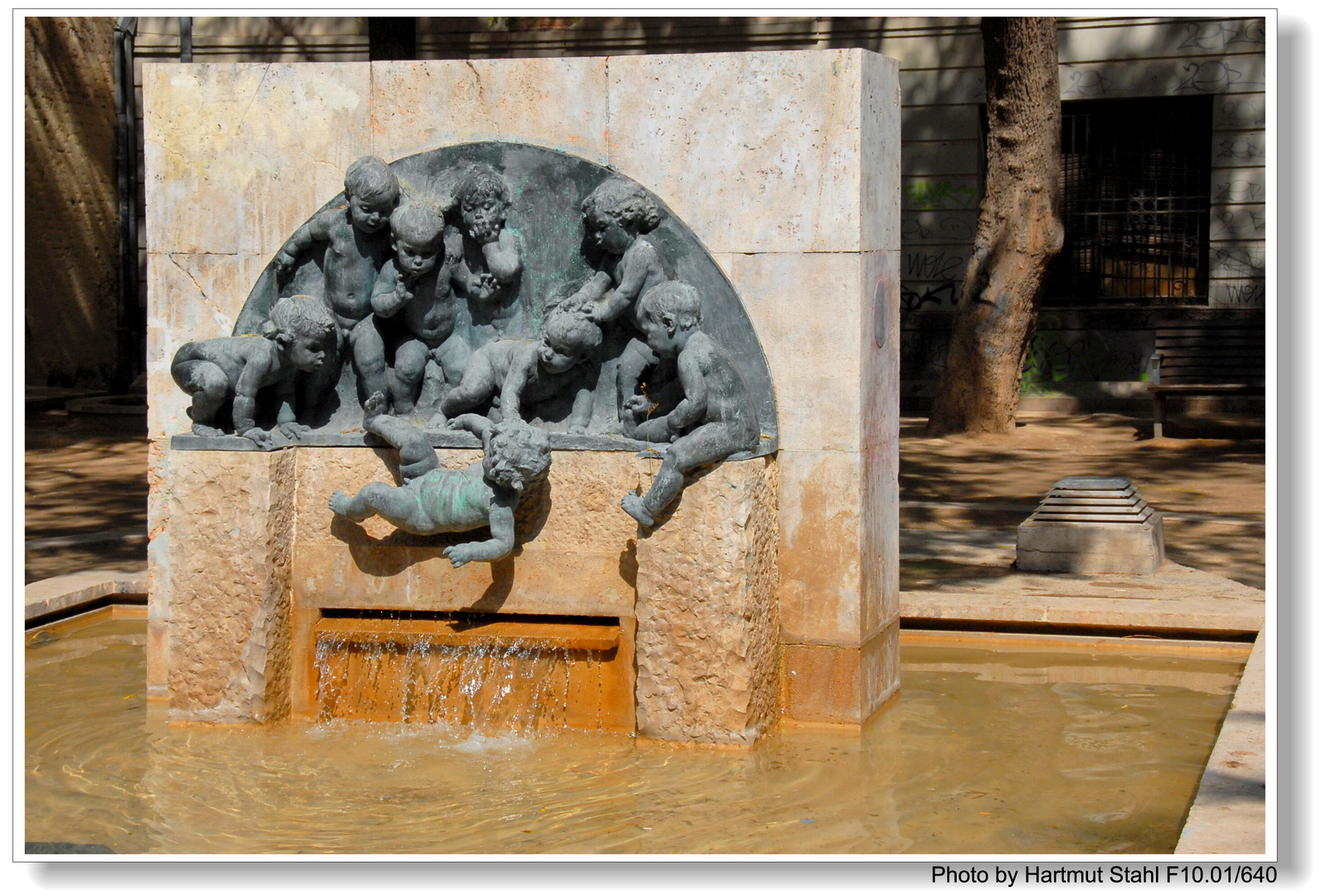 Valencia, escultura de una fuente (Skulptur an einem Brunnen)