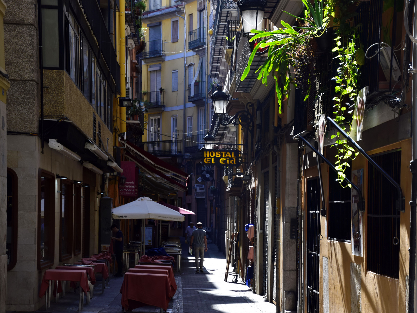 Valencia, in den engen Gassen der Altstadt