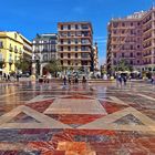 Valencia, Plaza de la Vírgen - der Platz aus Marmor