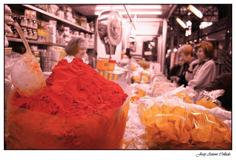 València. The Central Market. Paprika