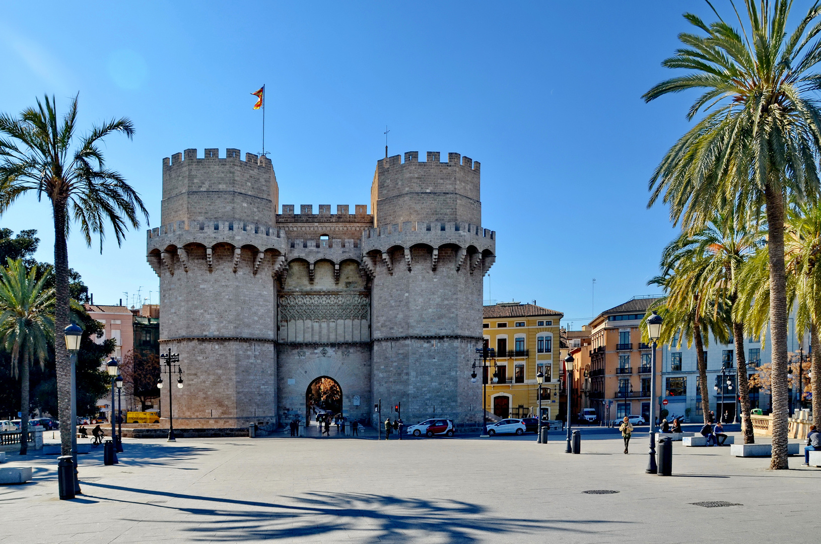 Valencia: Torres de Serranos, Nordansicht