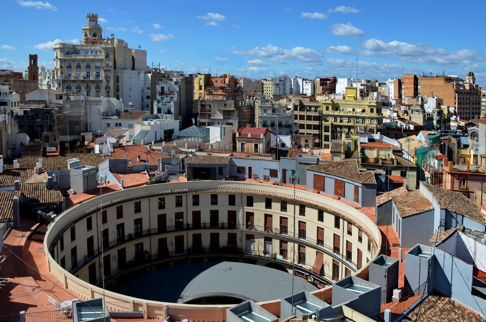 Valencia von oben, vom Turm der Santa Catalina Kirche