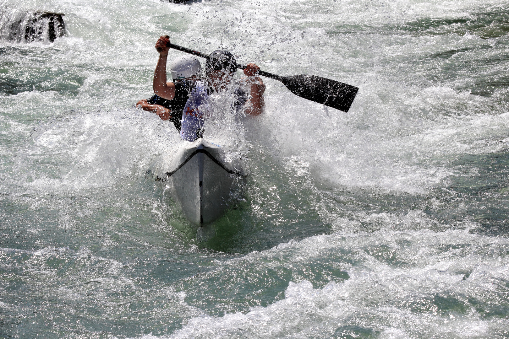 Valentina Kroener und Nadine Weratschnig - WILDWASSER-SPRINT-WM 2023 IN AUGSBURG