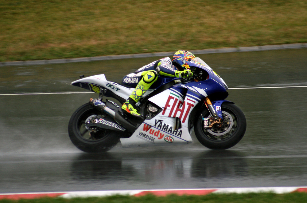 Valentino Rossi auf dem Sachsenring 2008